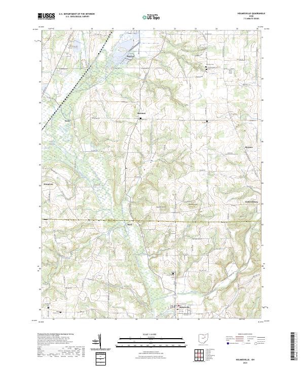 Holmesville, OH — USGS 7.5-minute topo (2023)