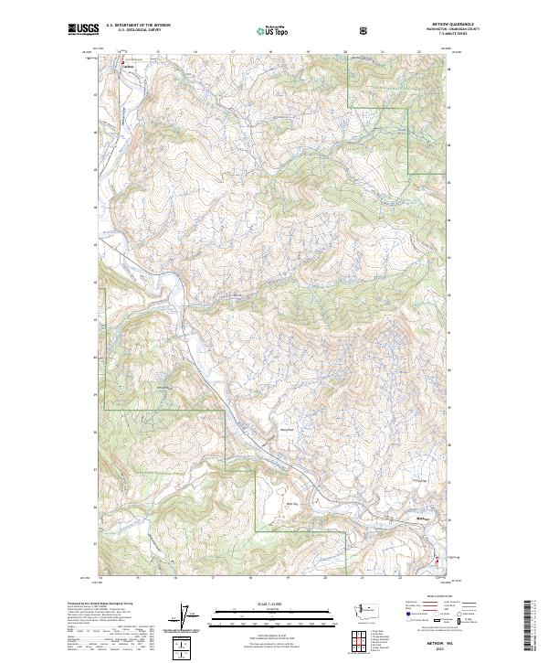 Methow, WA — USGS 7.5-minute topo (2023)