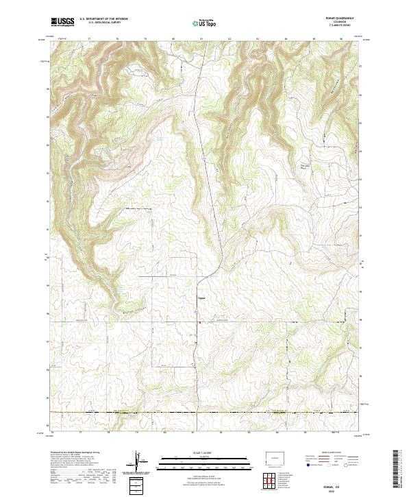Egnar, CO — USGS 7.5-minute topo (2022)
