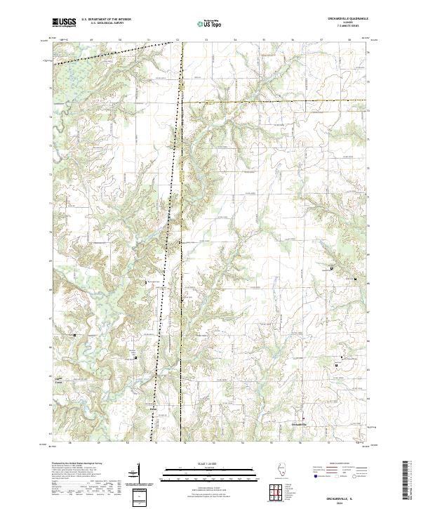 Orchardville, IL — USGS 7.5-minute topo (2024)
