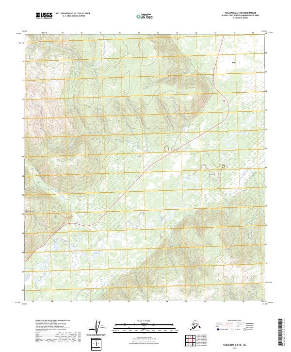 Tanacross A-5 NE, AK — USGS 7.5-minute topo (2024)