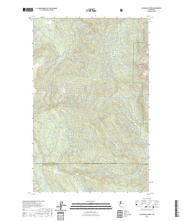 Cavanaugh Creek, WA — USGS 7.5-minute topo (2023)