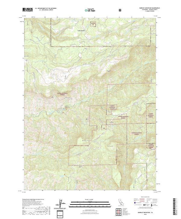 Barkley Mountain, CA — USGS 7.5-minute topo (2022)