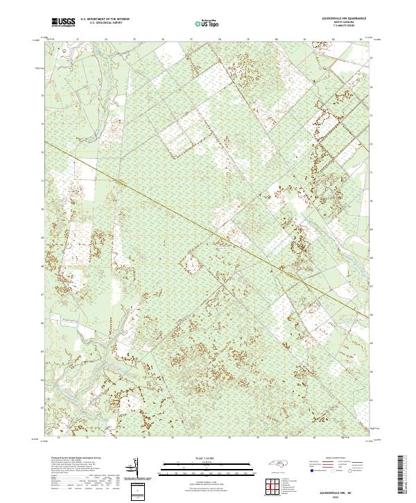 Jacksonville NW, NC — USGS 7.5-minute topo (2022)