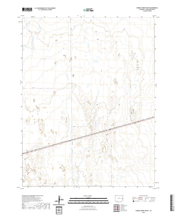 Eureka Creek South, CO — USGS 7.5-minute topo (2022)