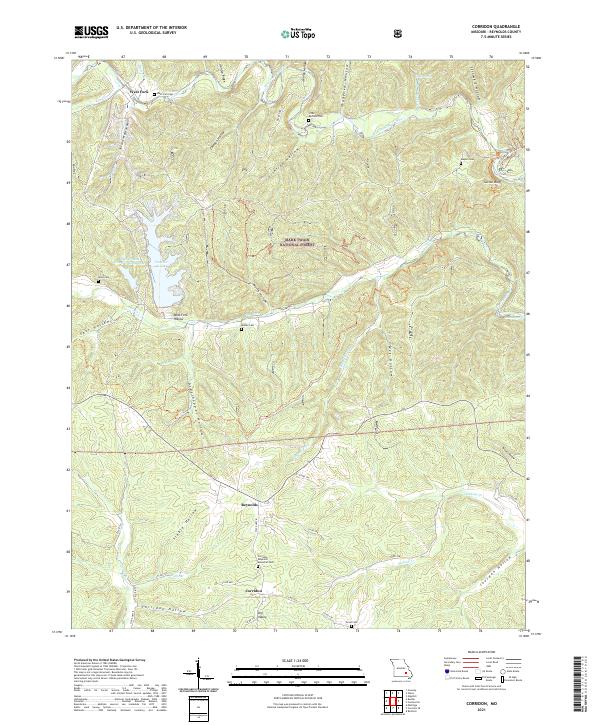Corridon, MO — USGS 7.5-minute topo (2021)