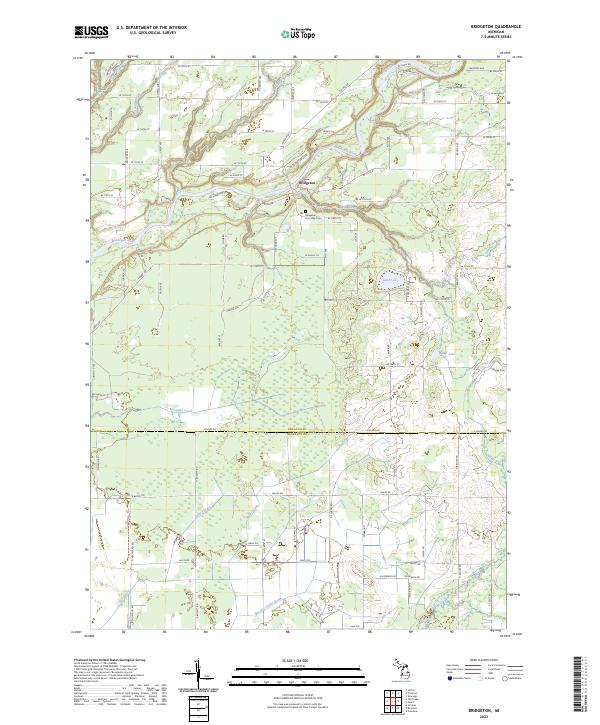 Bridgeton, MI — USGS 7.5-minute topo (2023)