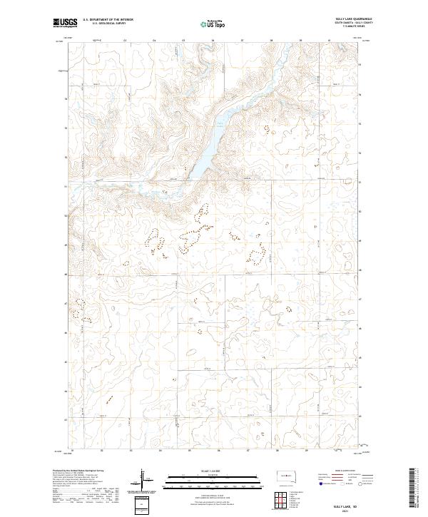 Sully Lake, SD — USGS 7.5-minute topo (2021)