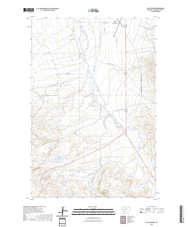 Catlin Spring, MT — USGS 7.5-minute topo (2024)