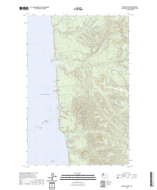 Tunnel Island, WA — USGS 7.5-minute topo (2023)