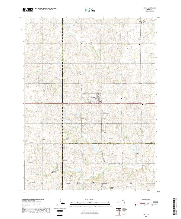 Eagle, NE — USGS 7.5-minute topo (2021)