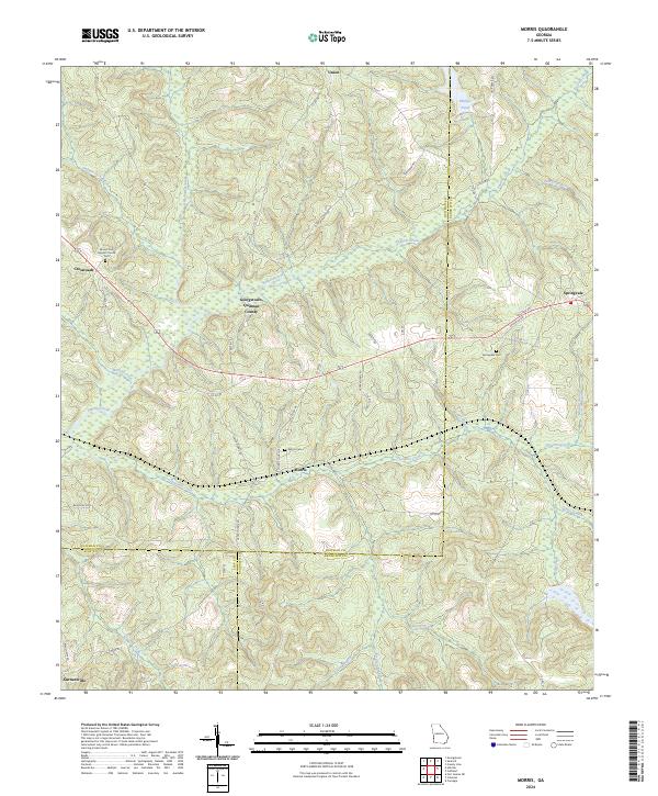 Morris, GA — USGS 7.5-minute topo (2024)