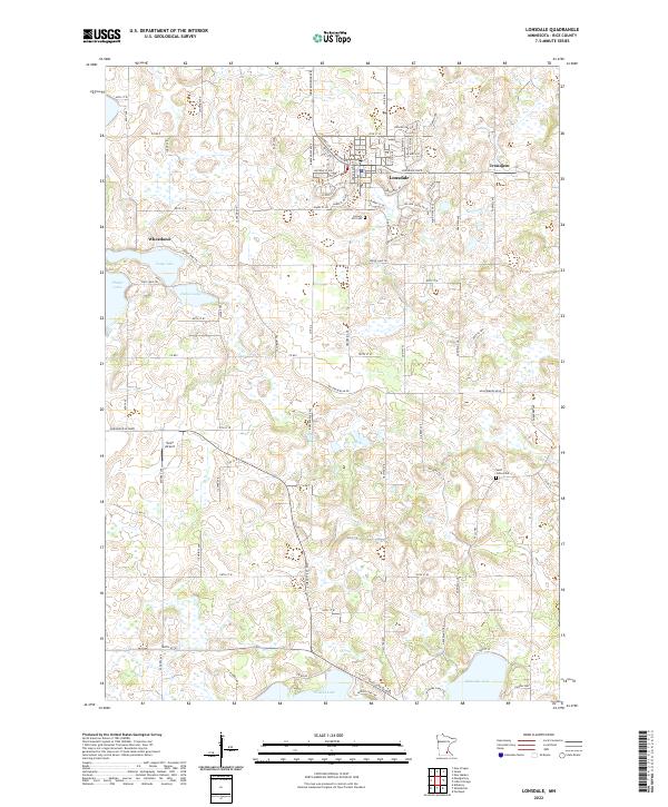 Lonsdale, MN — USGS 7.5-minute topo (2022)