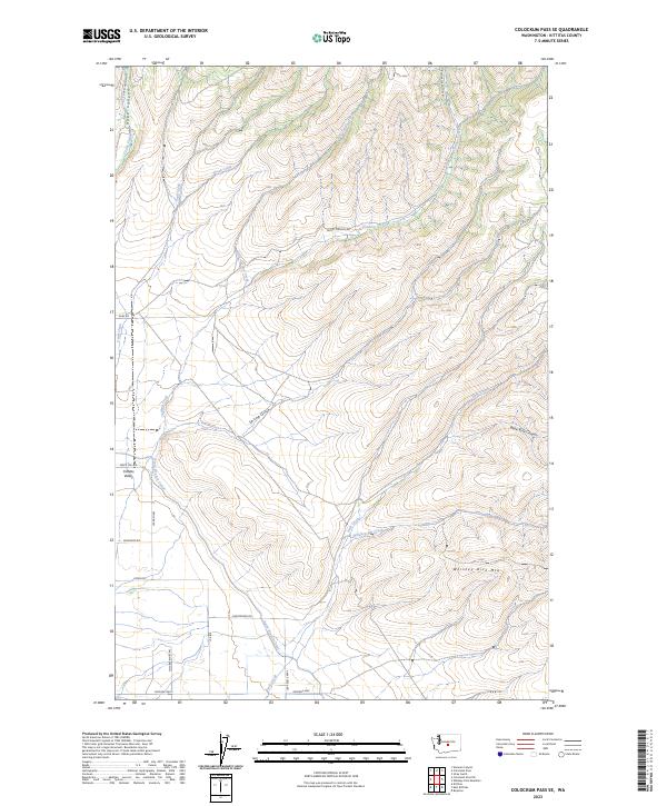 Colockum Pass SE, WA — USGS 7.5-minute topo (2023)