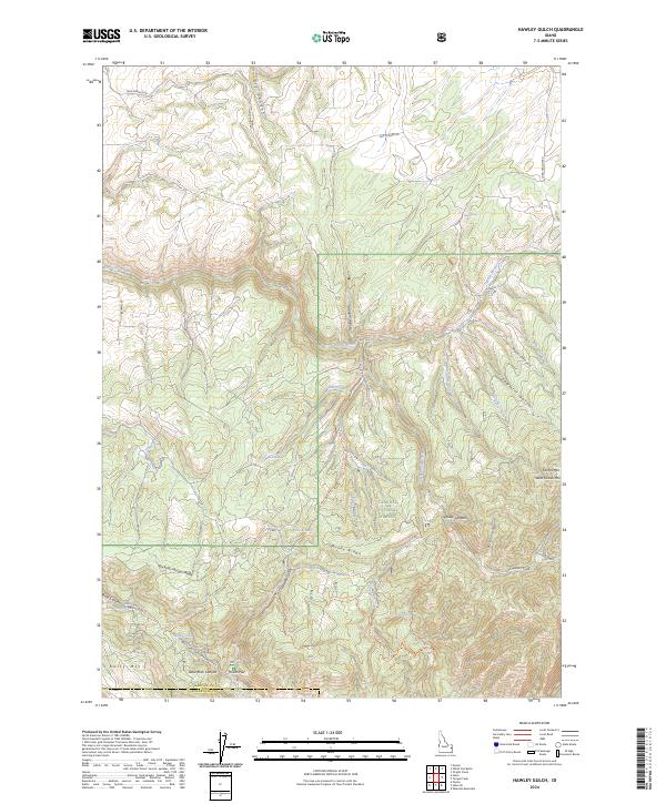 Hawley Gulch, ID — USGS 7.5-minute topo (2024)