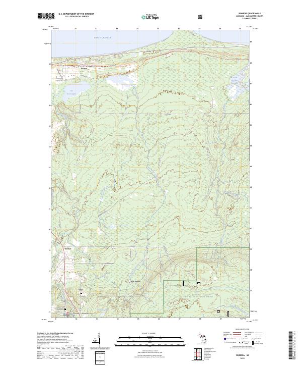 Skandia, MI — USGS 7.5-minute topo (2023)