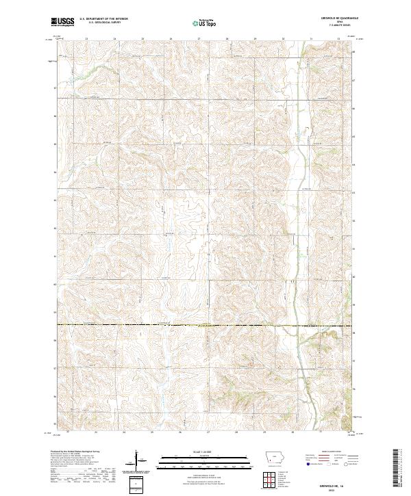Griswold NE, IA — USGS 7.5-minute topo (2022)