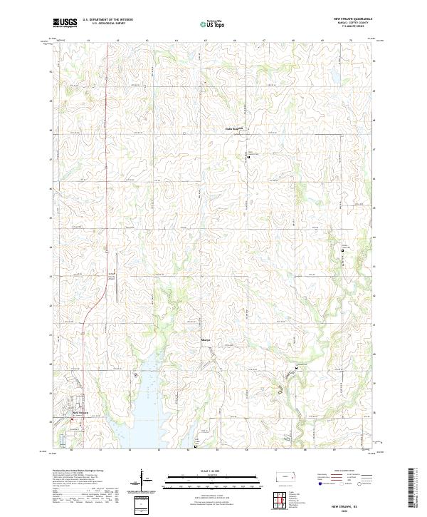 New Strawn, KS — USGS 7.5-minute topo (2022)