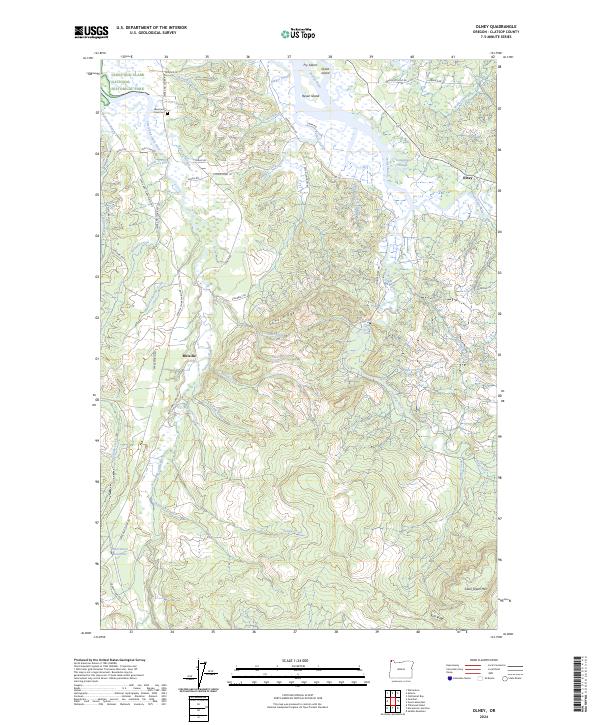 Olney, OR — USGS 7.5-minute topo (2024)