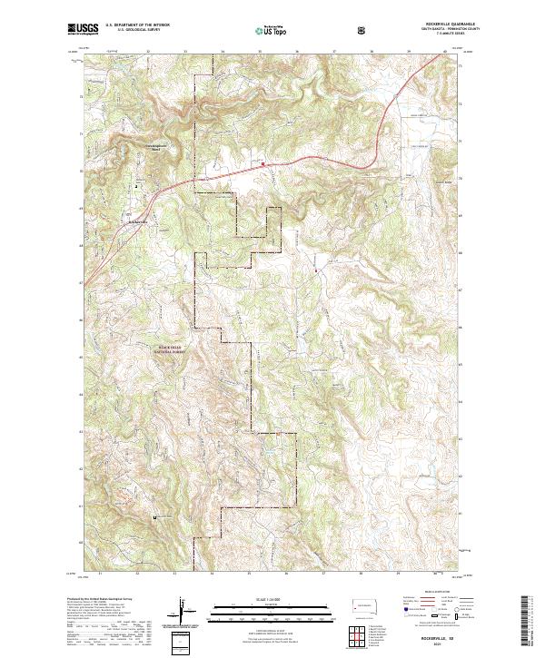 Rockerville, SD — USGS 7.5-minute topo (2021)