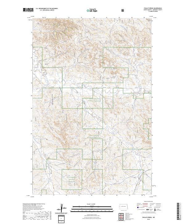 Phillip Spring, ND — USGS 7.5-minute topo (2024)
