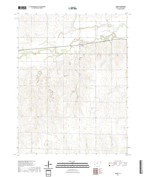 Timken, KS — USGS 7.5-minute topo (2022)