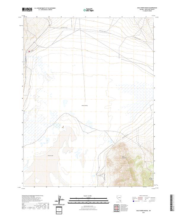 Cold Creek Ranch, NV — USGS 7.5-minute topo (2021)