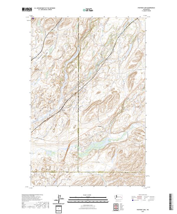 Fishtrap Lake, WA — USGS 7.5-minute topo (2023)