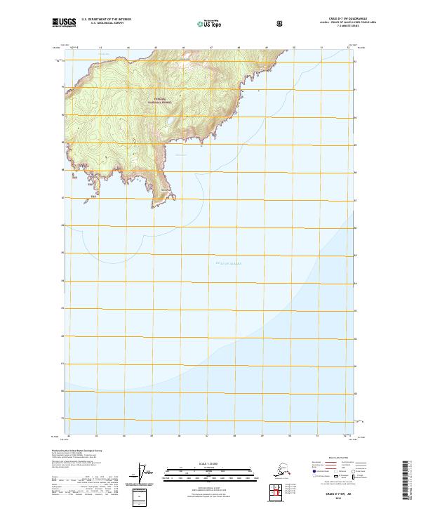 Craig D-7 SW, AK — USGS 7.5-minute topo (2021)