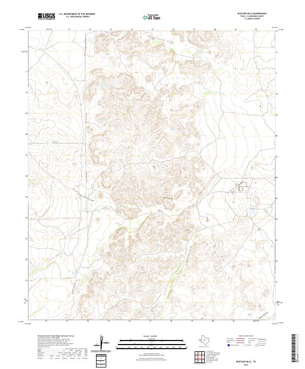 Rustler Hills, TX — USGS 7.5-minute topo (2022)