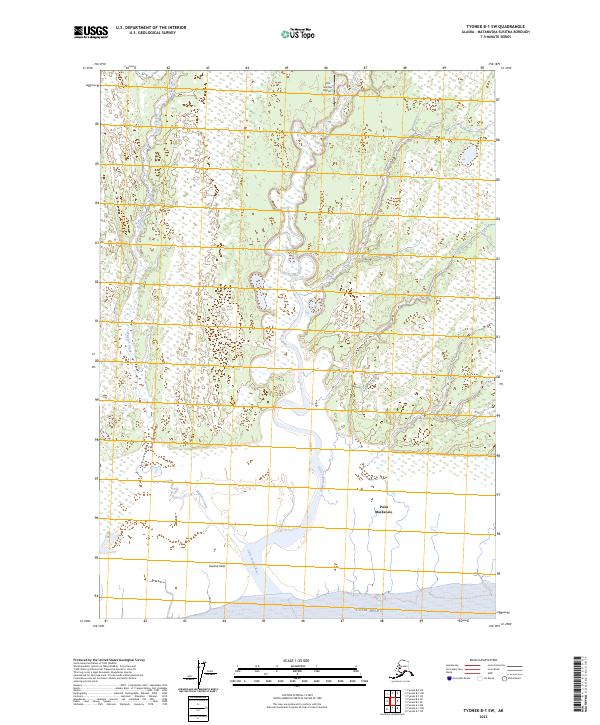 Tyonek B-1 SW, AK — USGS 7.5-minute topo (2023)
