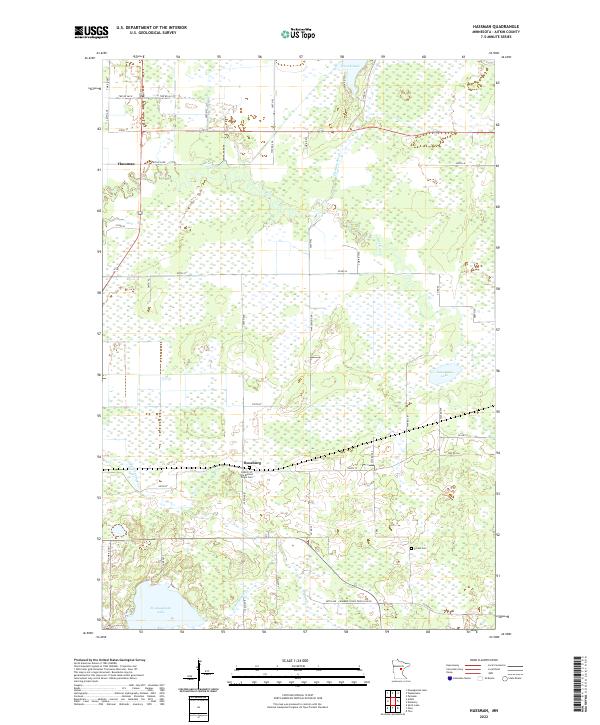 Hassman, MN — USGS 7.5-minute topo (2022)