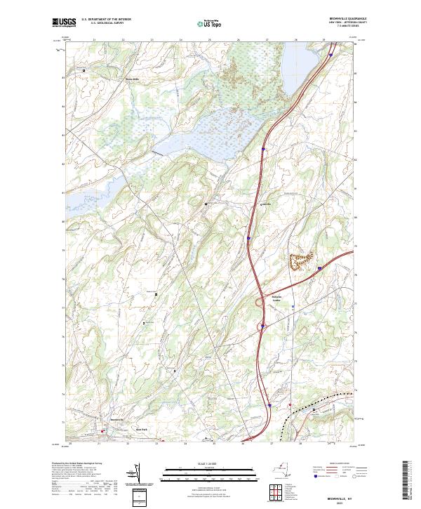 Brownville, NY — USGS 7.5-minute topo (2023)