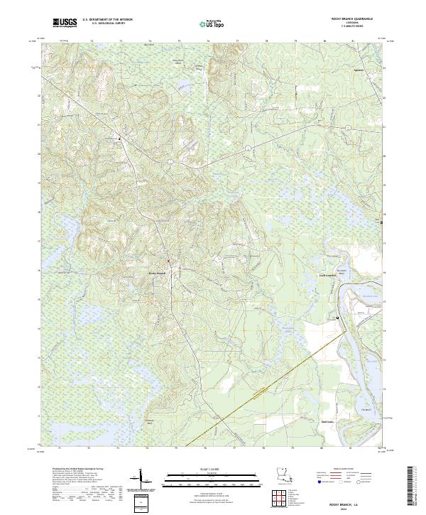 Rocky Branch, LA — USGS 7.5-minute topo (2024)