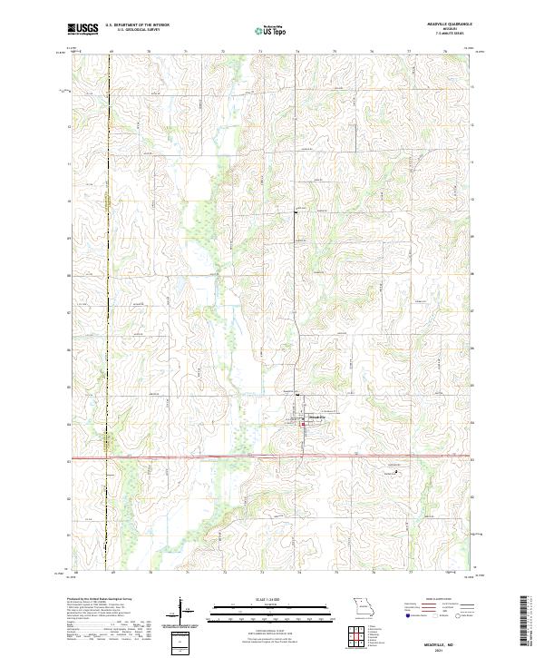 Meadville, MO — USGS 7.5-minute topo (2021)