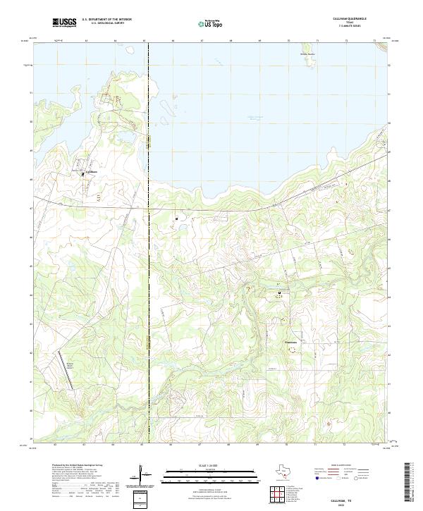 Calliham, TX — USGS 7.5-minute topo (2022)