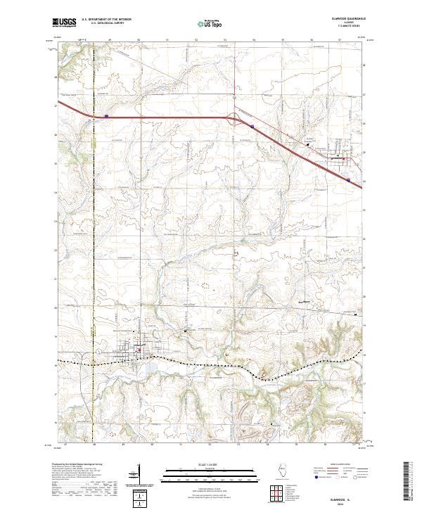 Elmwood, IL — USGS 7.5-minute topo (2024)