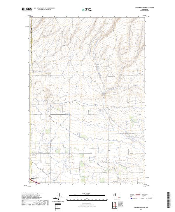 Sagebrush Ridge, WA — USGS 7.5-minute topo (2023)