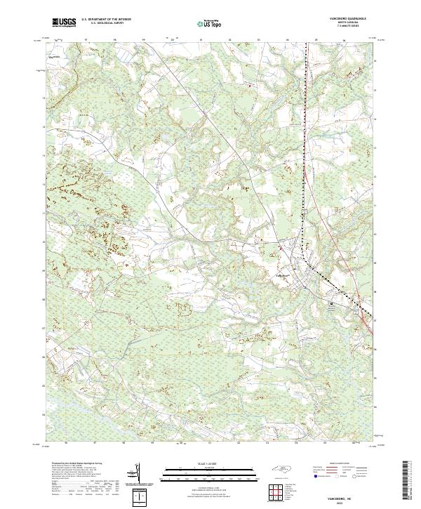 Vanceboro, NC — USGS 7.5-minute topo (2022)