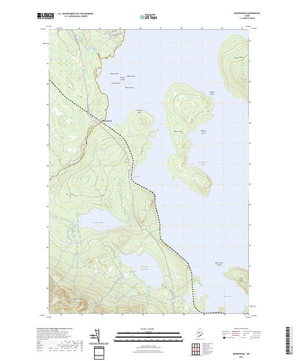 Moosehead, ME — USGS 7.5-minute topo (2024)