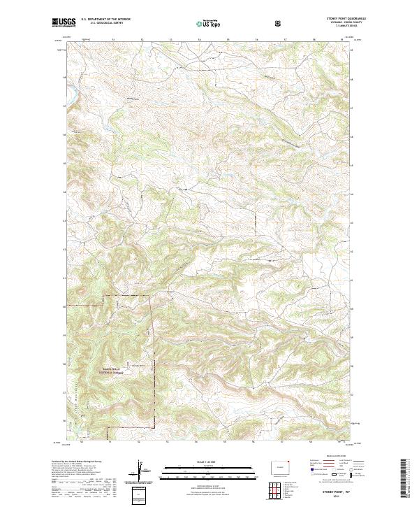 Stoney Point, WY — USGS 7.5-minute topo (2021)
