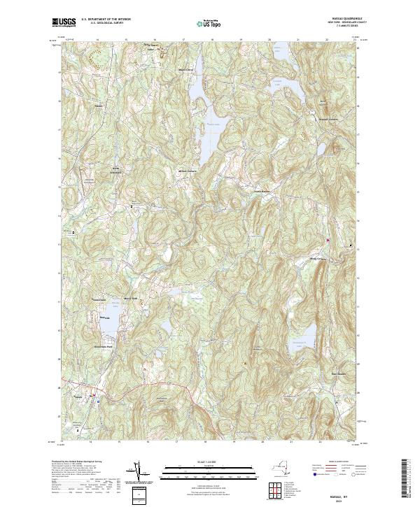 Nassau, NY — USGS 7.5-minute topo (2023)