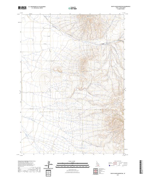South Chapin Mountain, ID — USGS 7.5-minute topo (2023)