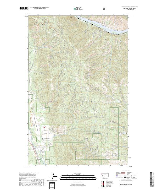 Swede Mountain, MT — USGS 7.5-minute topo (2024)